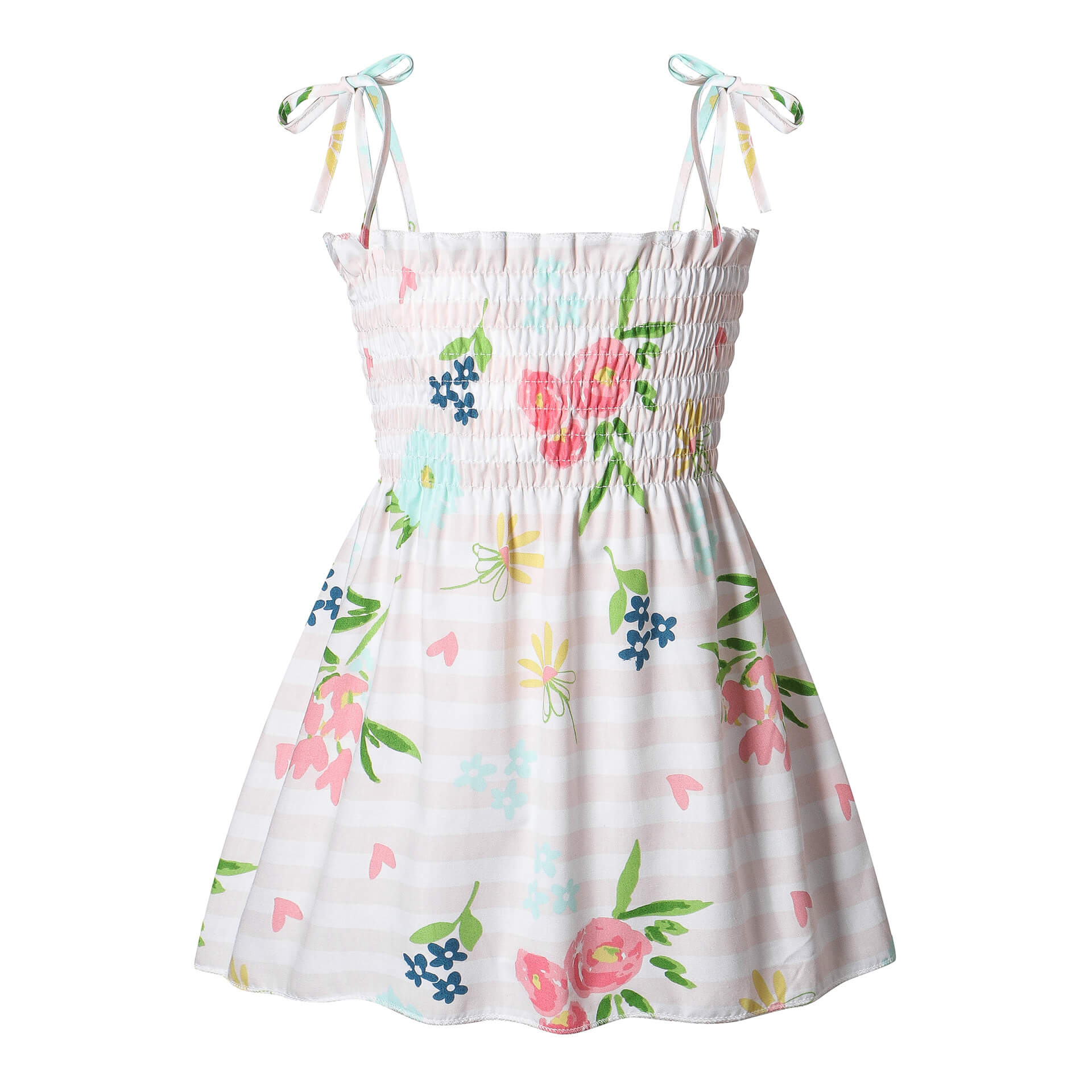Moonpie Kids Sundress - White flower