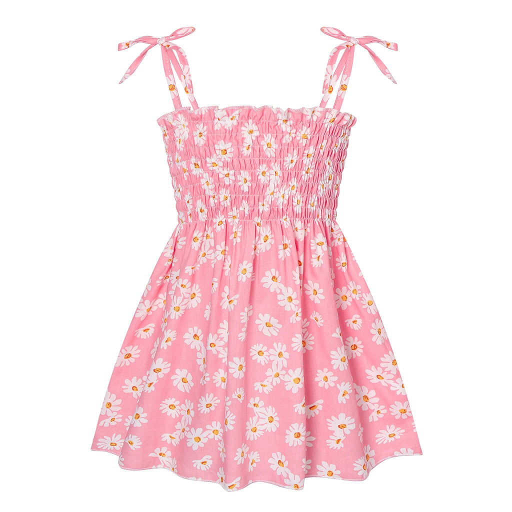Moonpie Kids Sundress - Pink daisy