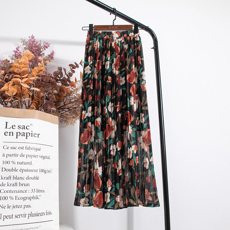 Naury Vintage Midi Skirt-2