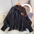 French Puff Shirt - Black