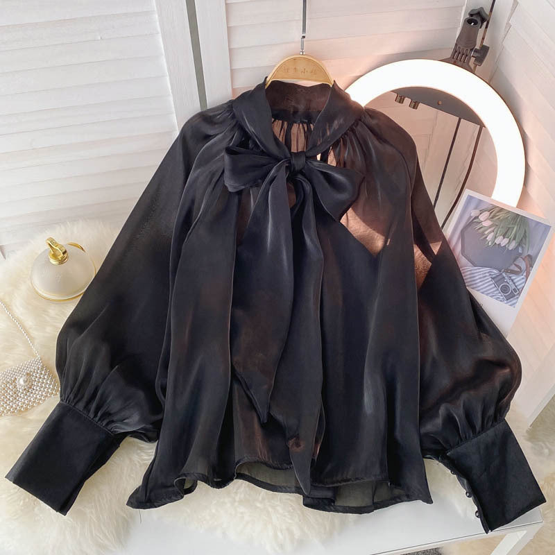 French Puff Shirt - Black