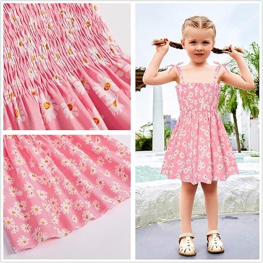 Moonpie Kids Sundress - Pink daisy