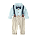 Moonpie Boys Formal Full Sleeve Set - Green/Cream