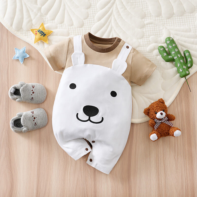 Pocket Goose romper - Bear