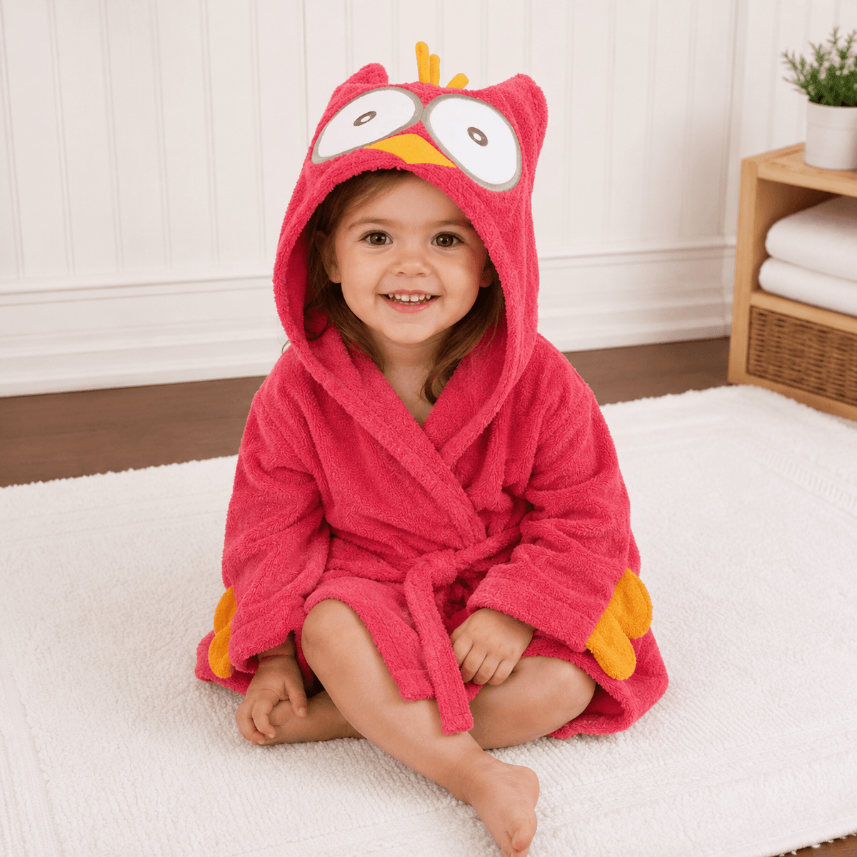 Cartoon Bathrobe - Owl