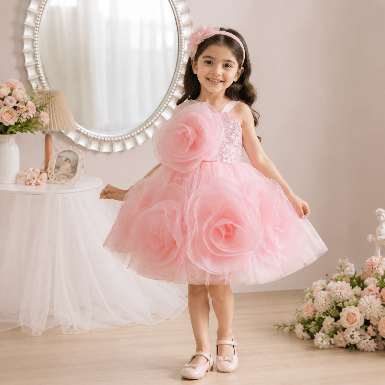 MoonPie Princess Party Dress – Baby Pink