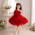 MoonPie Princess Party Dress – Scarlet Red