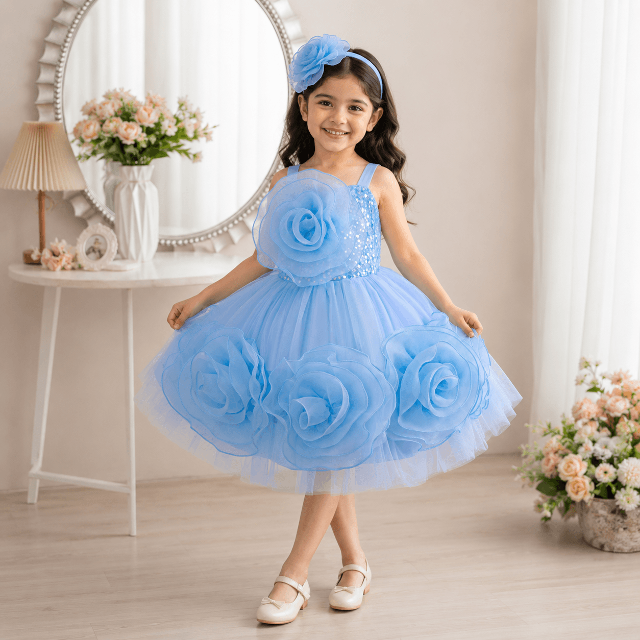 MoonPie Princess Party Dress – Sky Blue