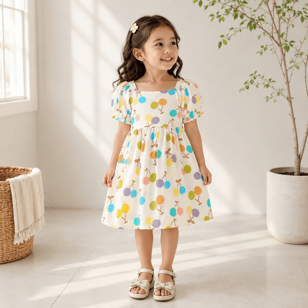 Sunbloom Summer Dress - Cherry
