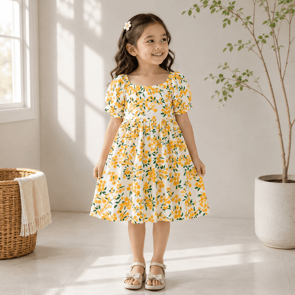 Sunbloom Summer Dress - Orange