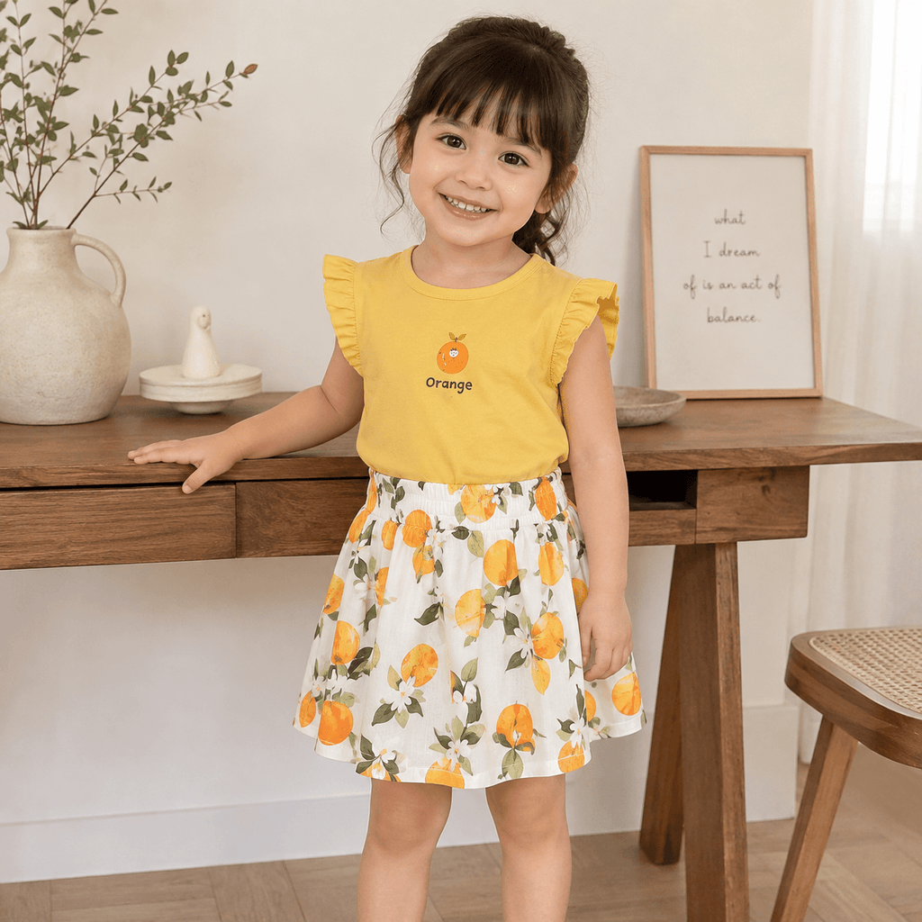 Happy Hopper Skirt and Top Set - Orage