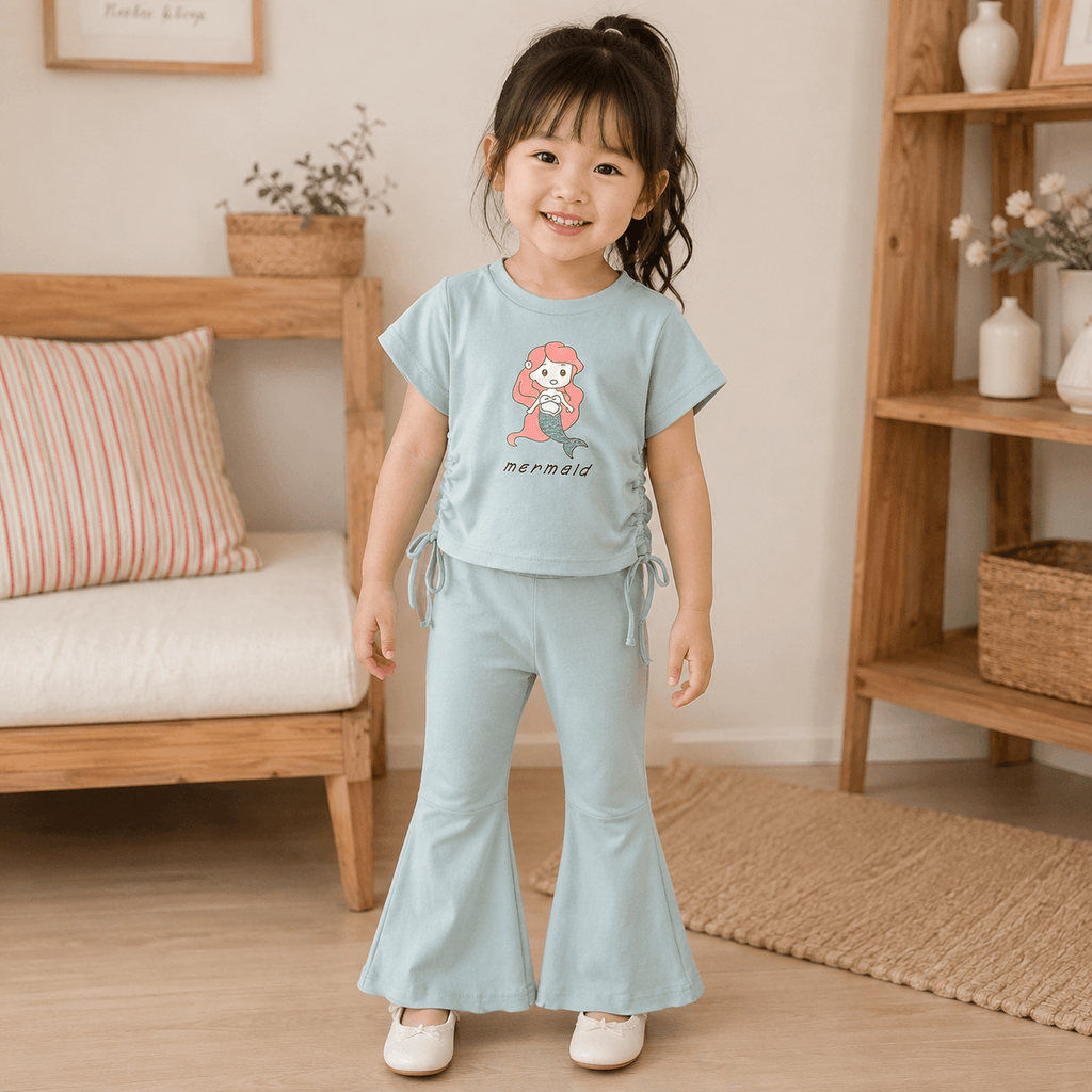 Happy Hopper Flare Pant and Top Set - Mint