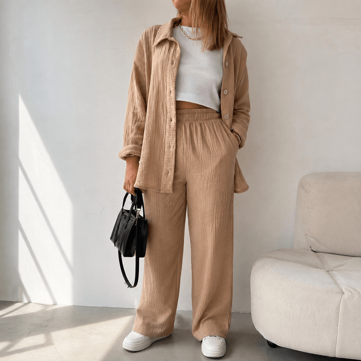 Aurum Series Plus Size Co-ords - Khaki