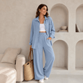Aurum Series Plus Size Co-ords - Sky Blue