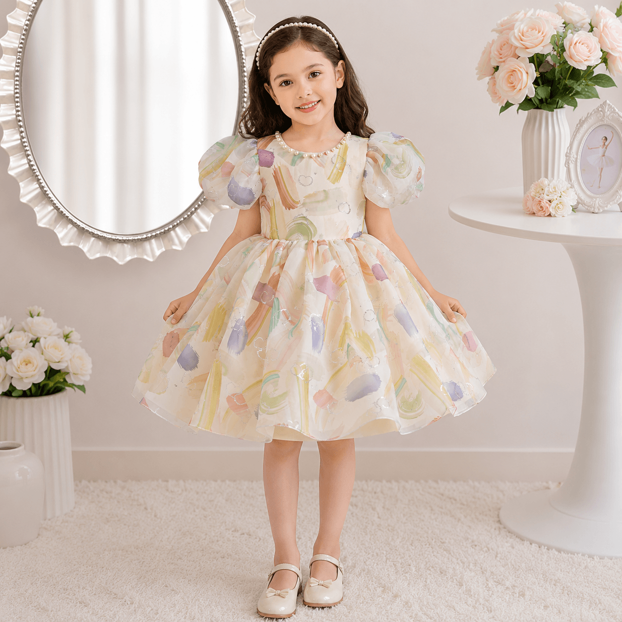 Moonpie Princess Party Dress – Cream