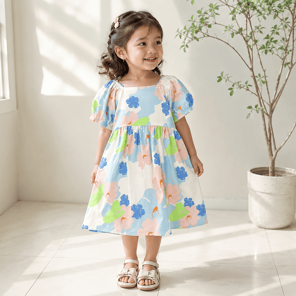 Sunbloom Summer Dress - Cloud