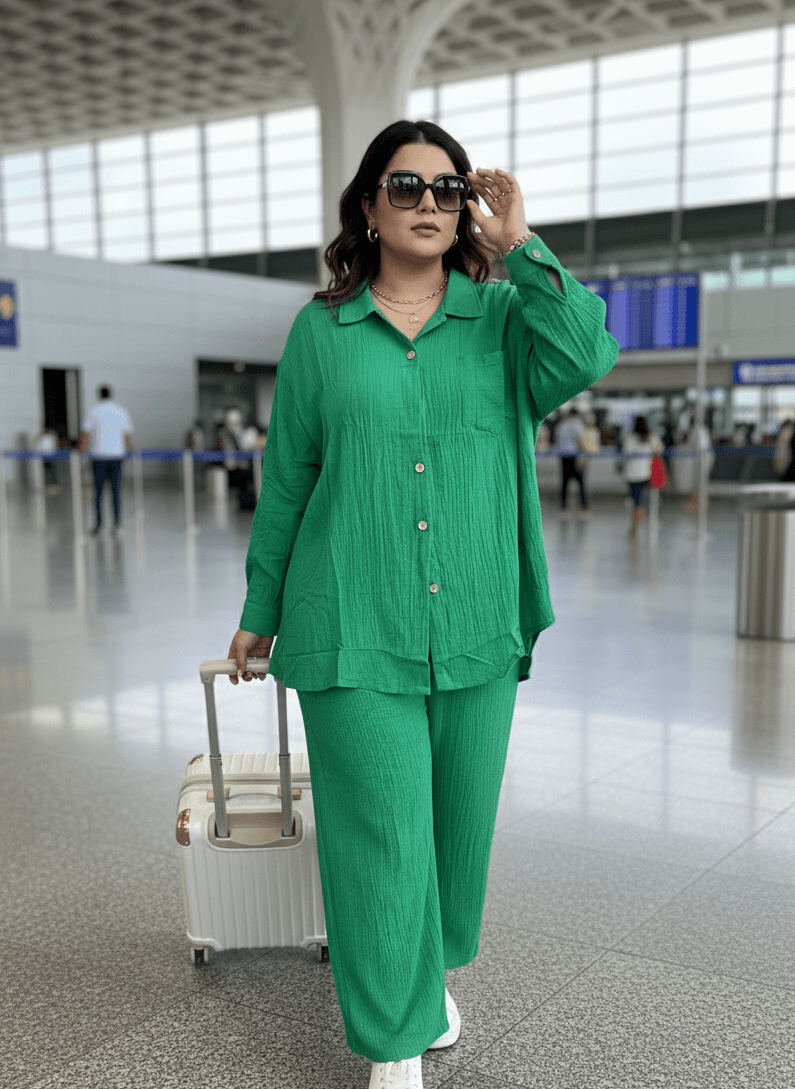 Aurum Series Plus Size Co-ords - Green