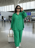 Aurum Series Plus Size Co-ords - Green