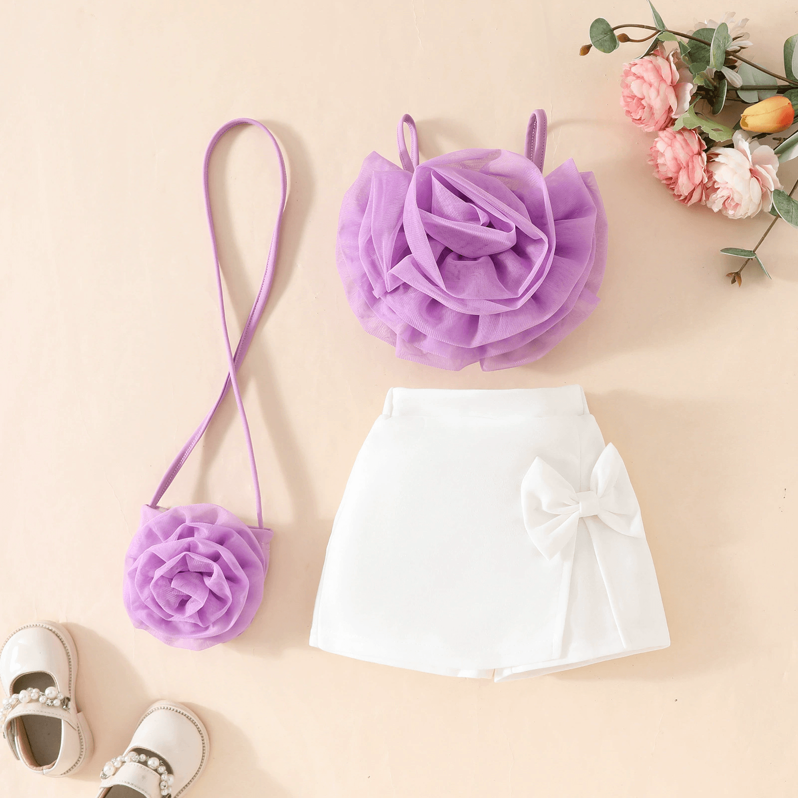 Moonpie Dreamy Rosy Skirt Set - Lavender