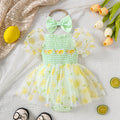 Spring Petal Princess - Lemon Romper Dress