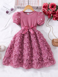 Semi party dress -Rose