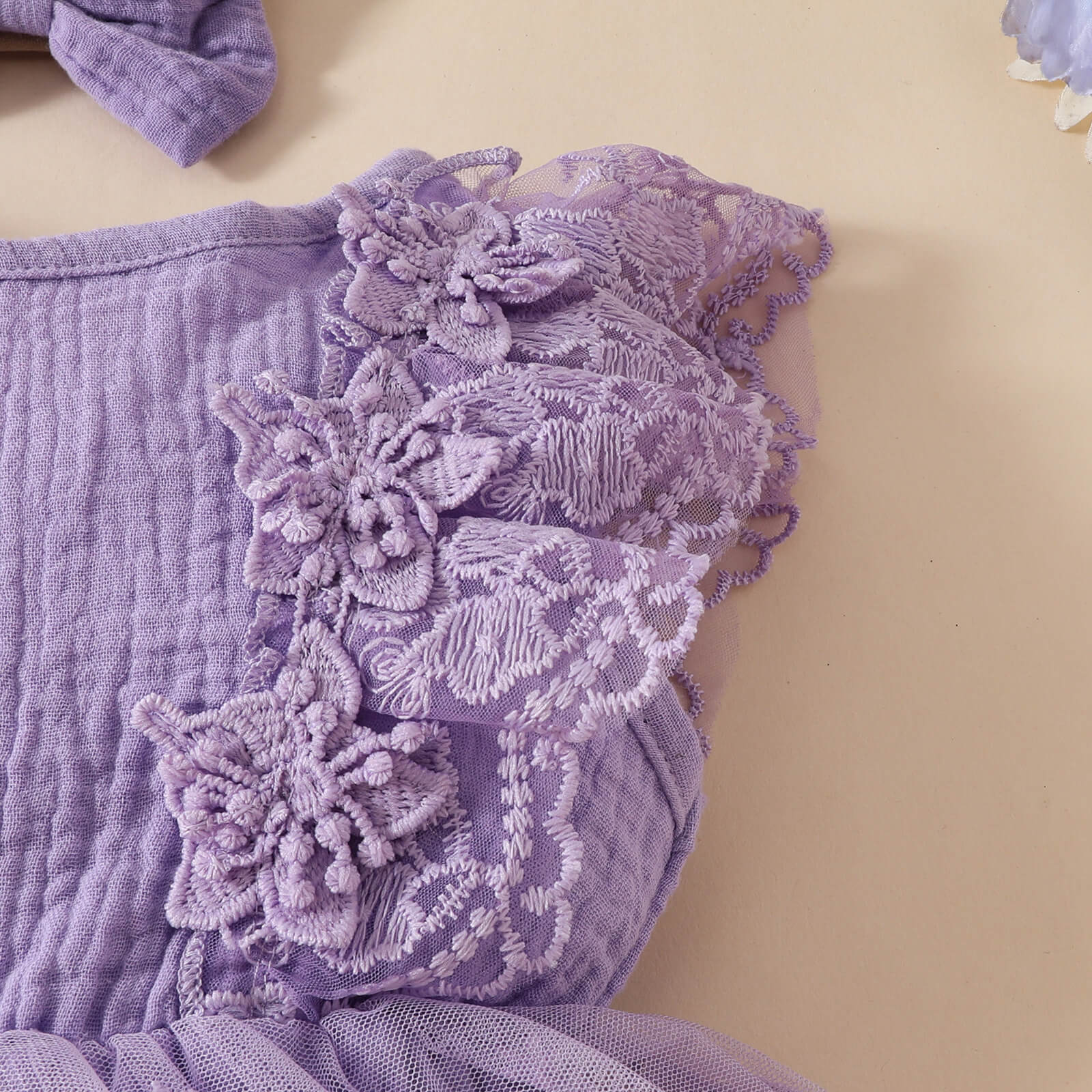 Moonpie Flower Frock - Lilac