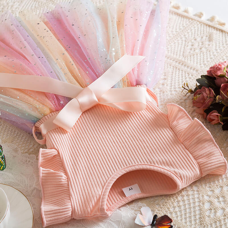 Rainbow Series Semi Party Dress - Salmon Pink