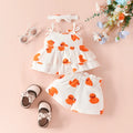 Summer Sling Pant Set - Orange Duck