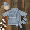 Newborn Bathrobe Set - Grey