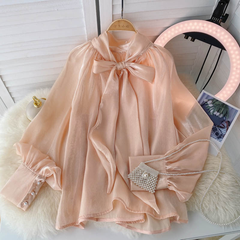 French Puff Shirt - Peach