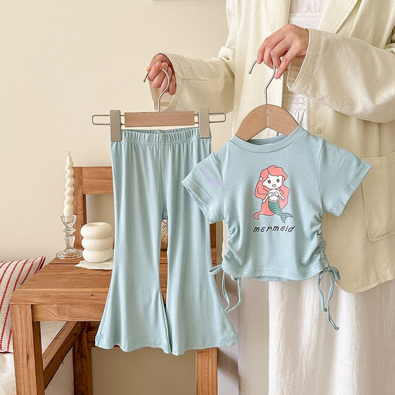 Happy Hopper Flare Pant and Top Set - Mint