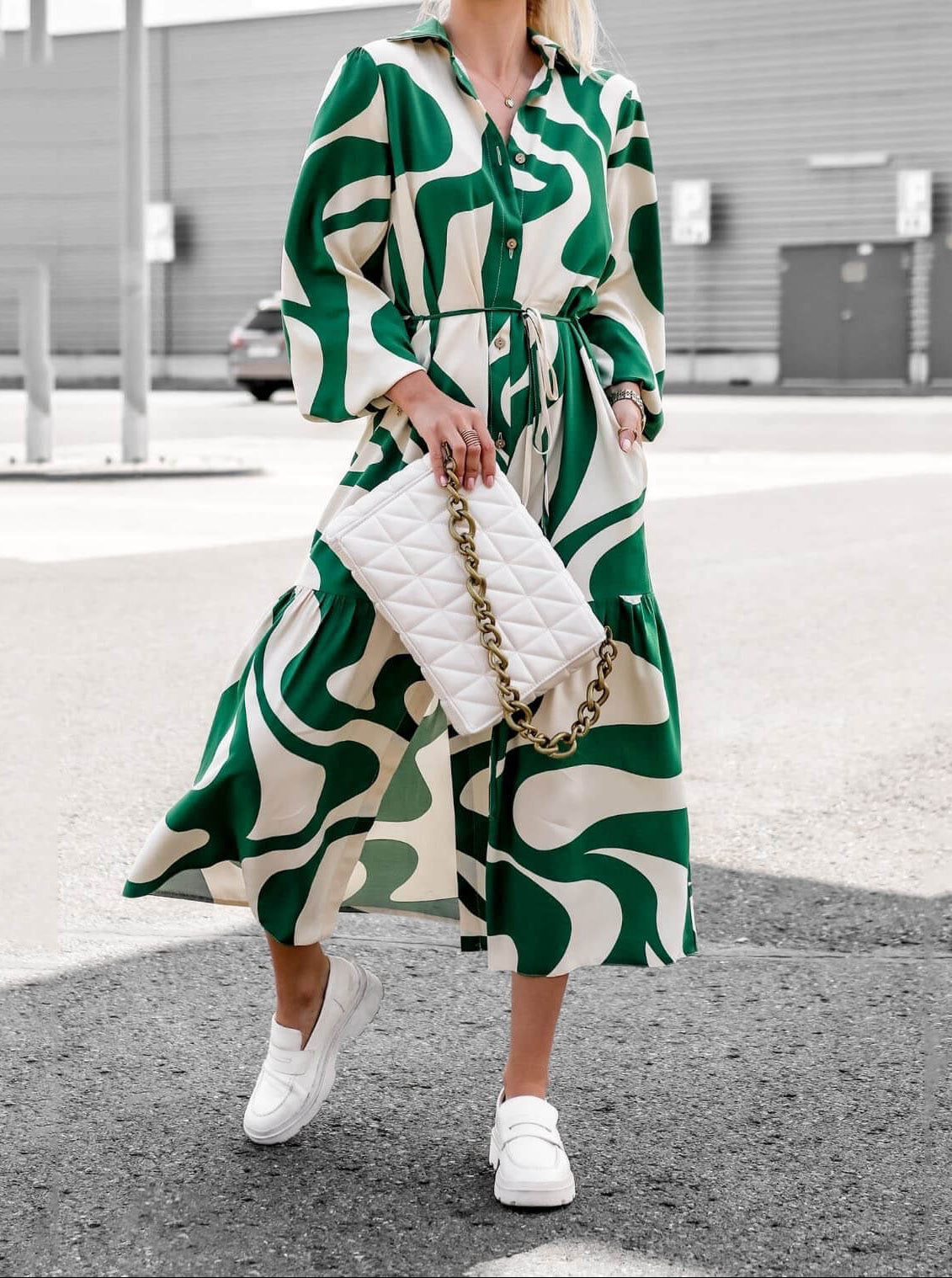 Naury Midi Shirt Dress