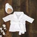 Newborn Bathrobe Set - White