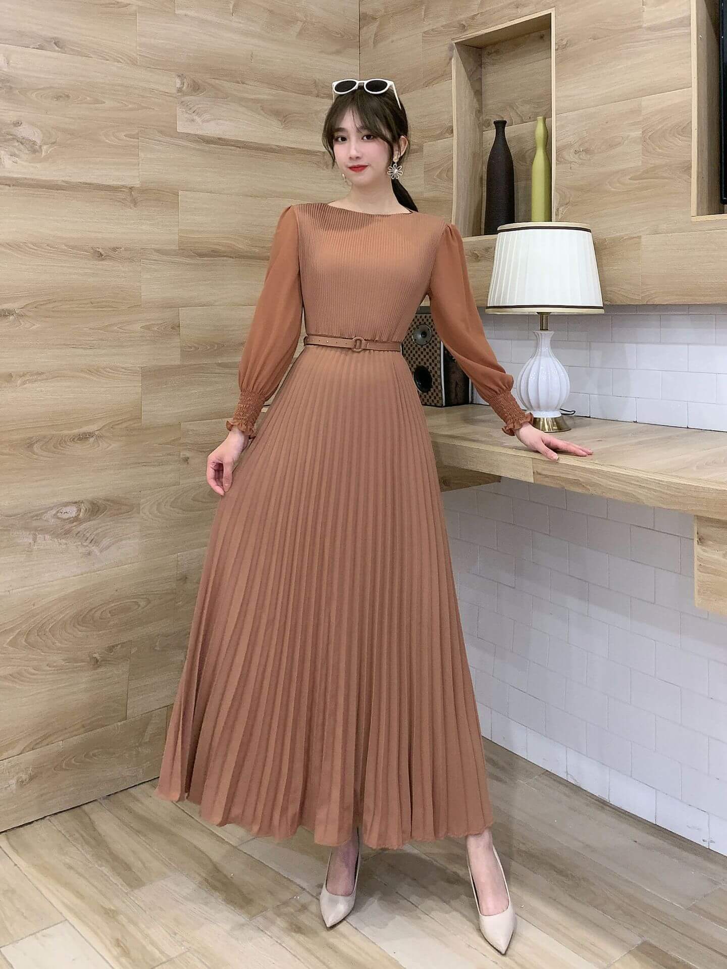 Evening Pleated Gown