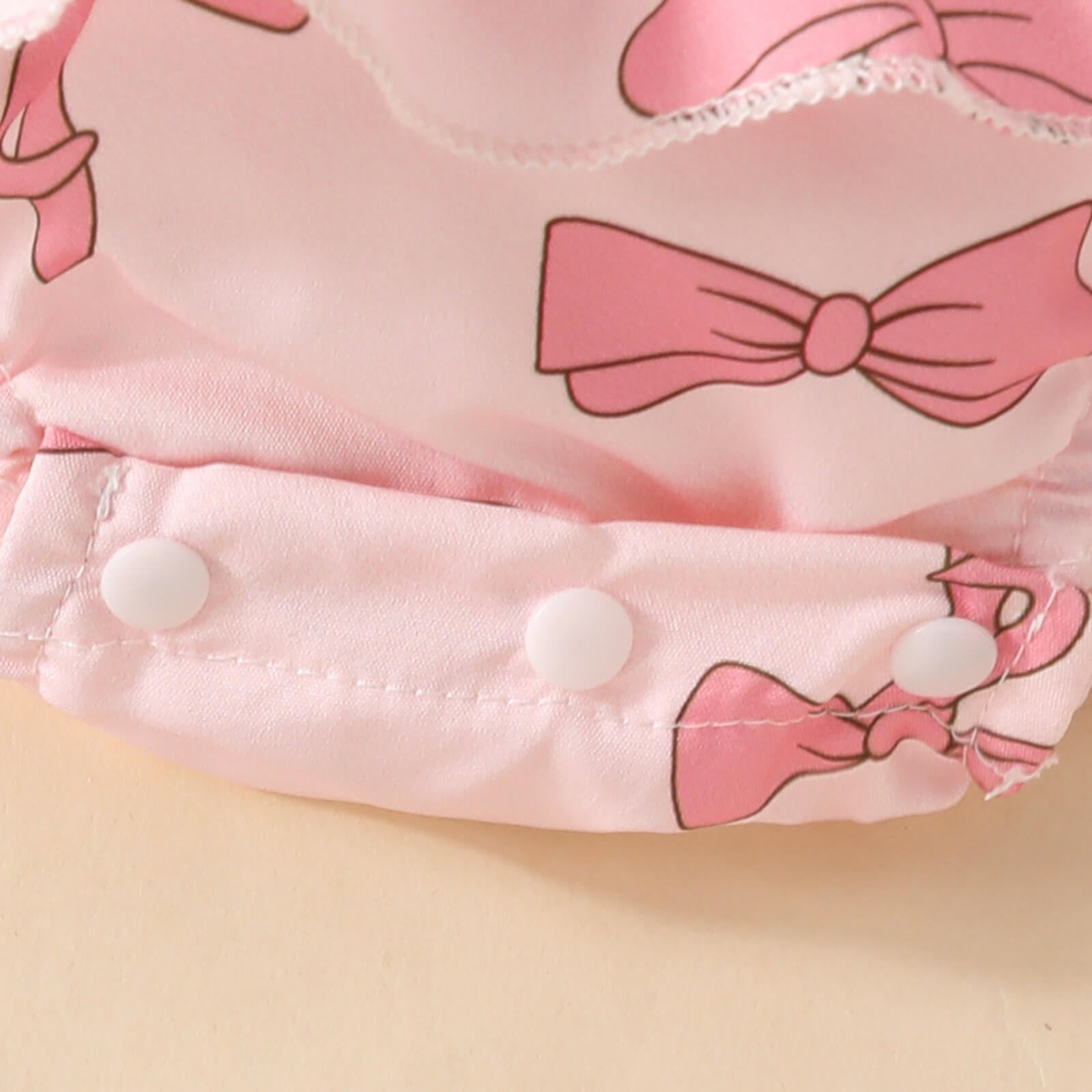 Moonpie Pinky Romper frock - Pink Bow