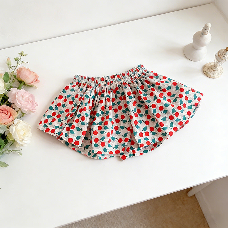 Happy Hopper Skirt and Top Set - Cherry