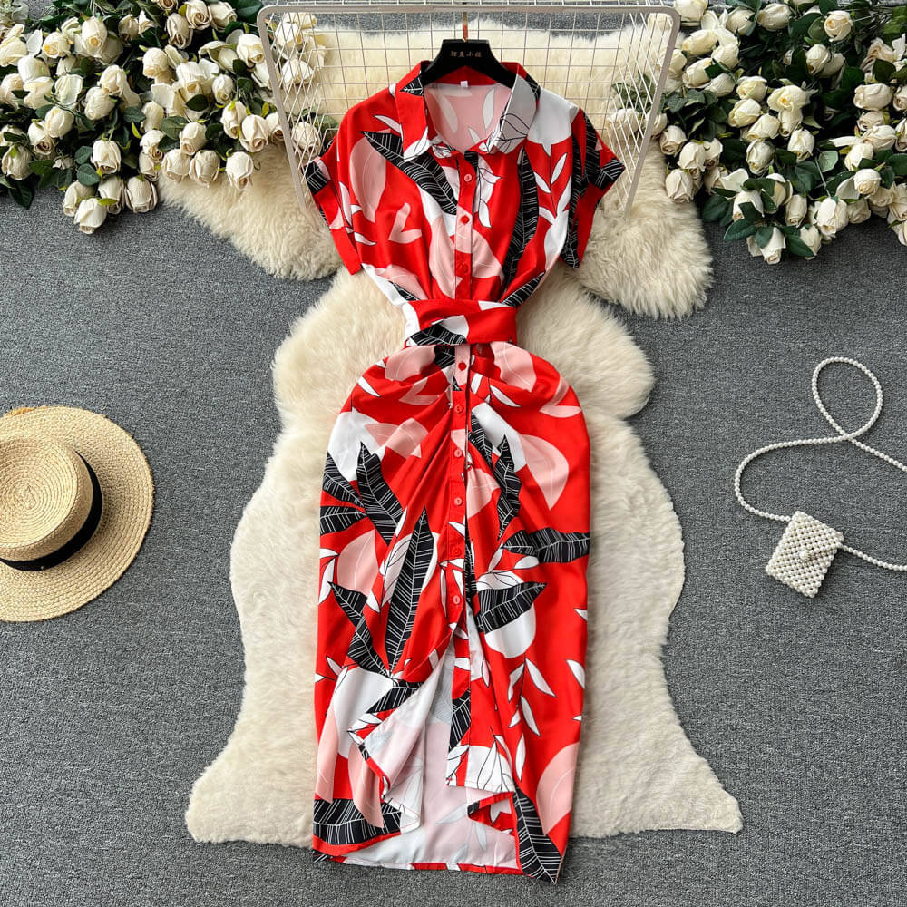 Naury Scarlet Twisted Shirt