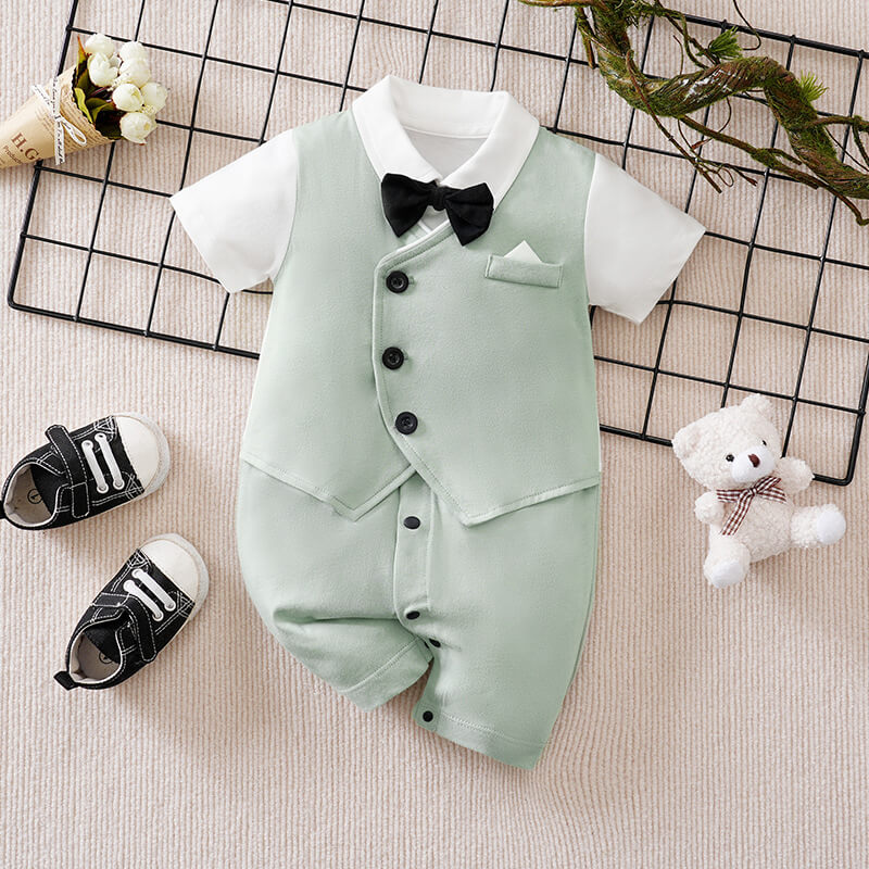 Boy Baby Formal Romper
