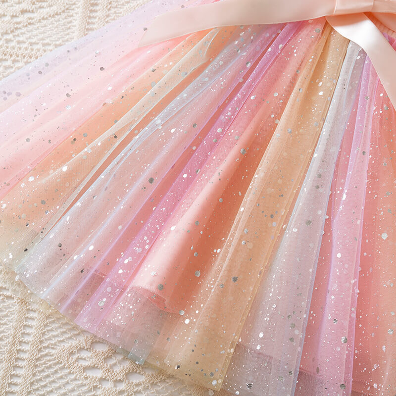 Rainbow Series Semi Party Dress - Salmon Pink