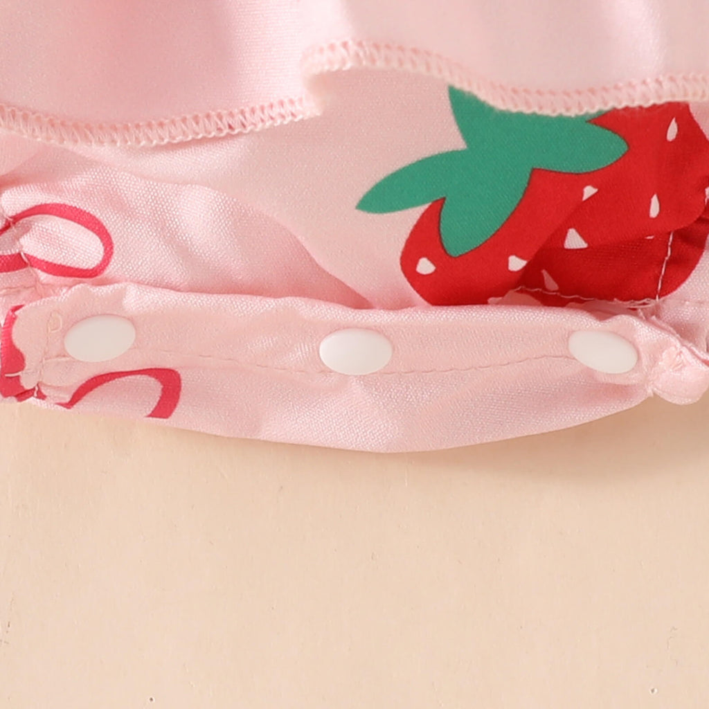 Moonpie Pinky Romper frock - Strawberry