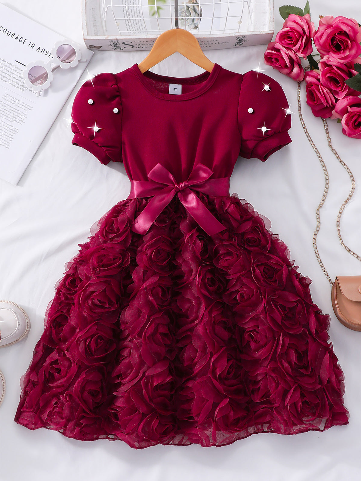 Semi party dress -Rose