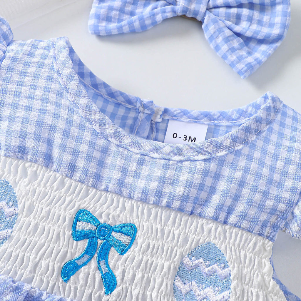 Spring Petal Princess Series – Cute Bow Dress Blue
