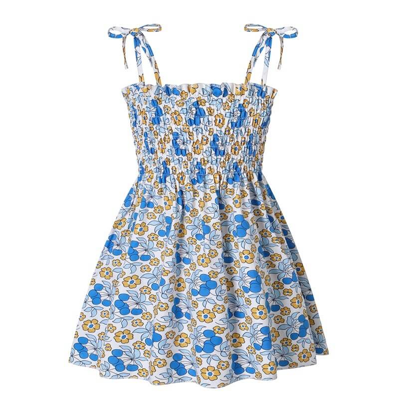 Moonpie Kids Sundress - Blue petal