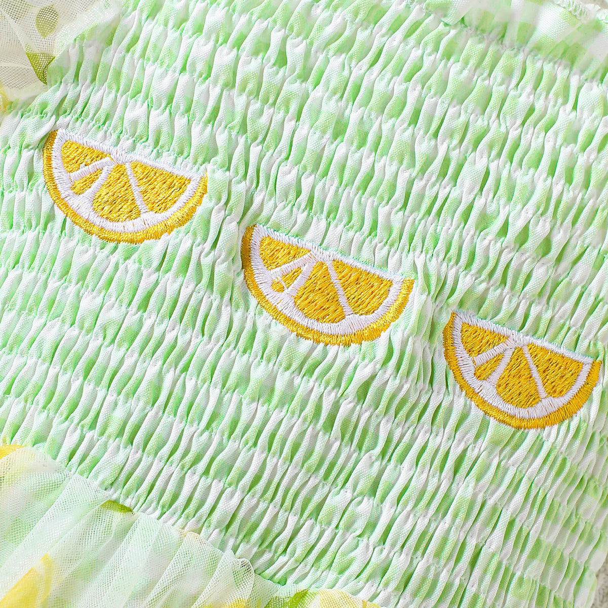 Spring Petal Princess - Lemon Romper Dress