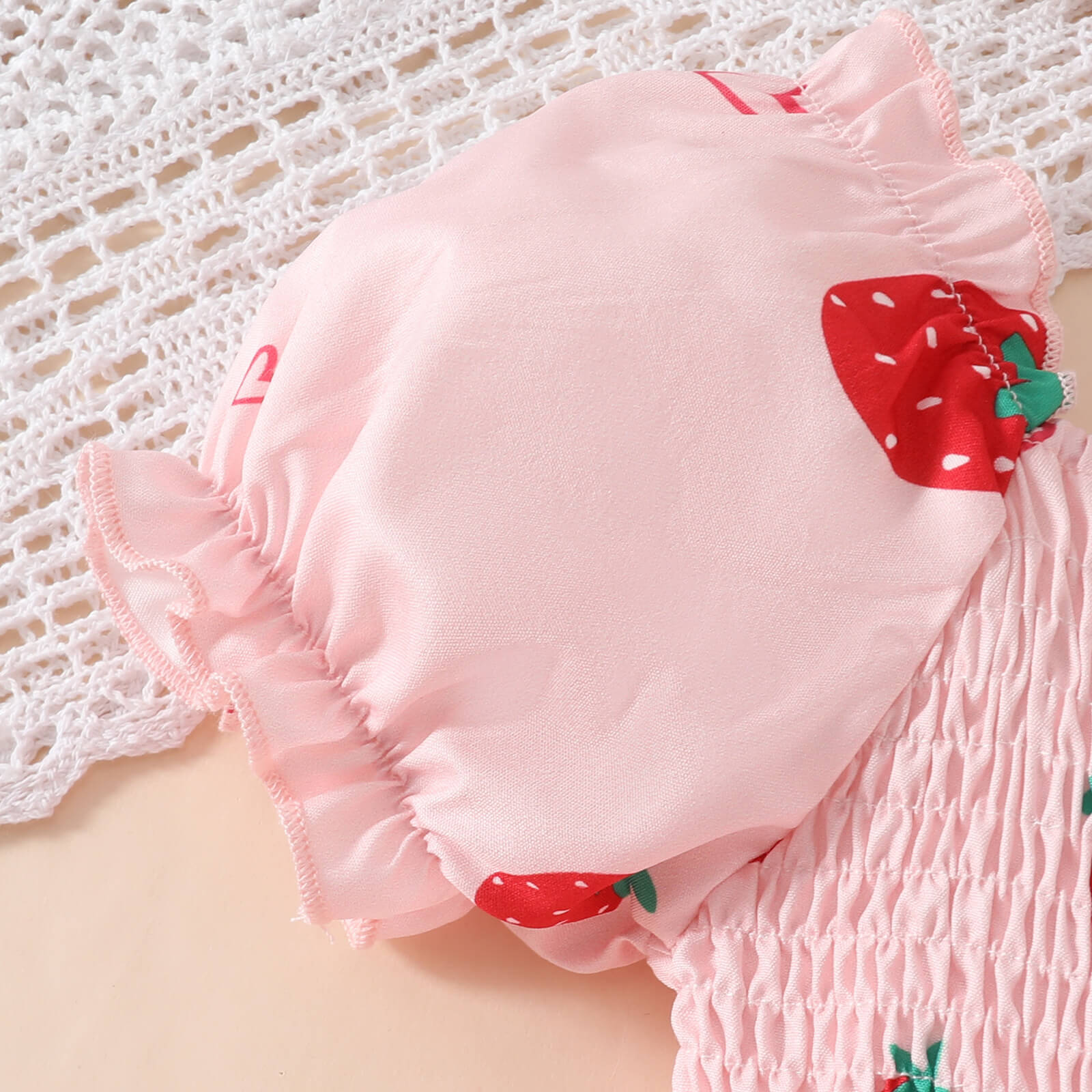 Moonpie Pinky Romper frock - Strawberry