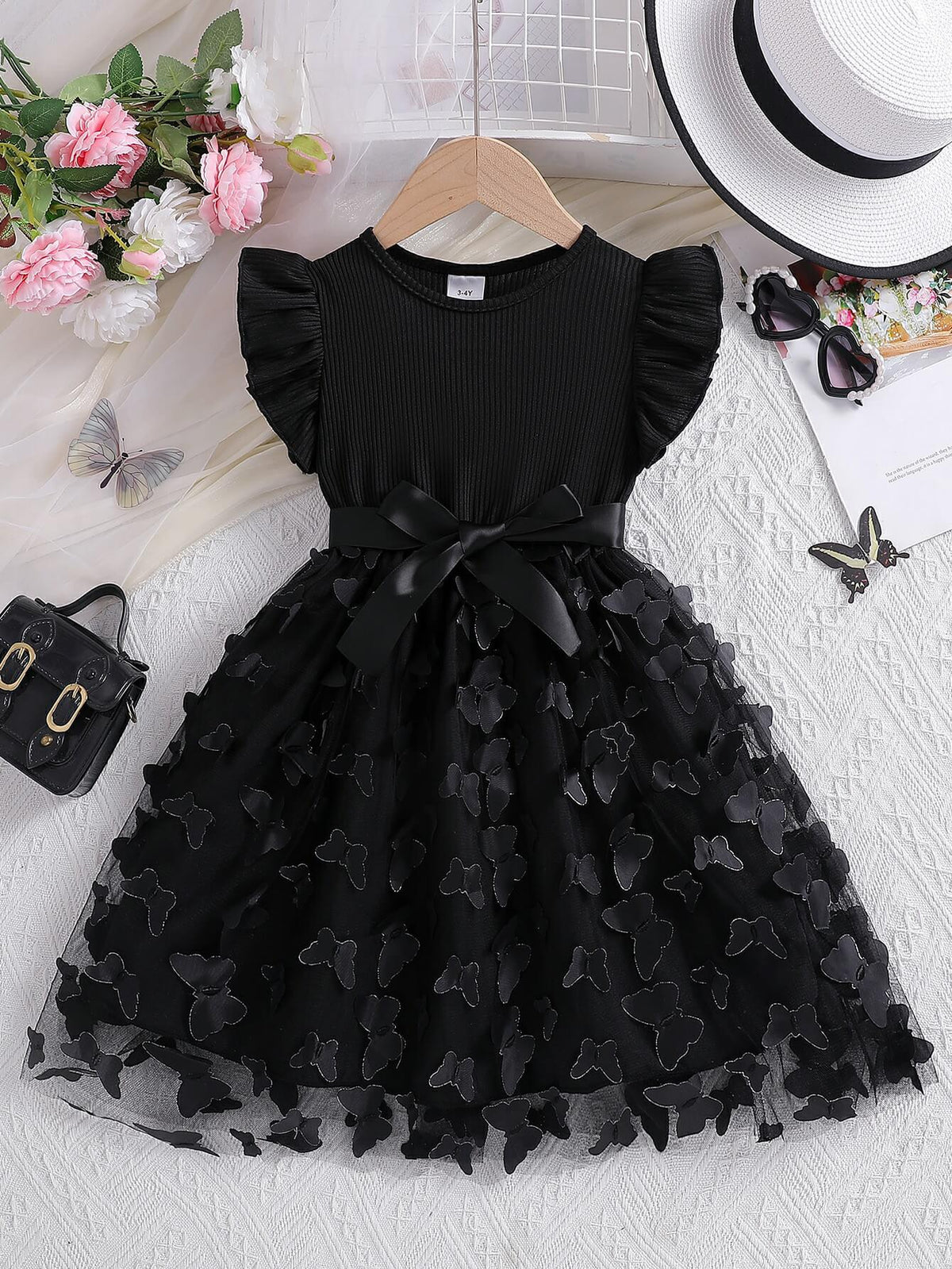Moonpie Princess Party Dress - Black Butterfly