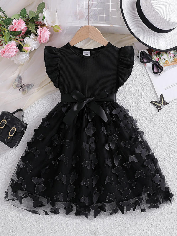 Moonpie Princess Party Dress - Black Butterfly