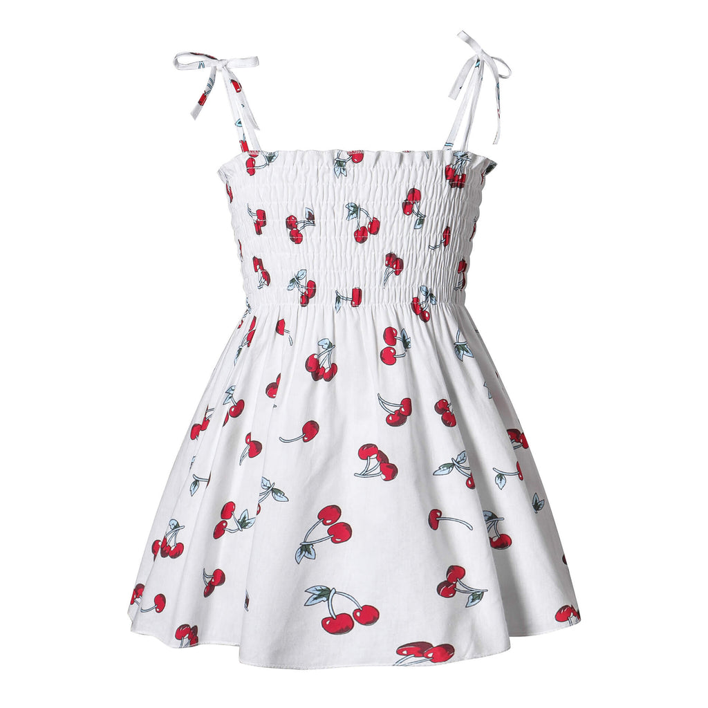 Moonpie Kids Sundress - White Cherry