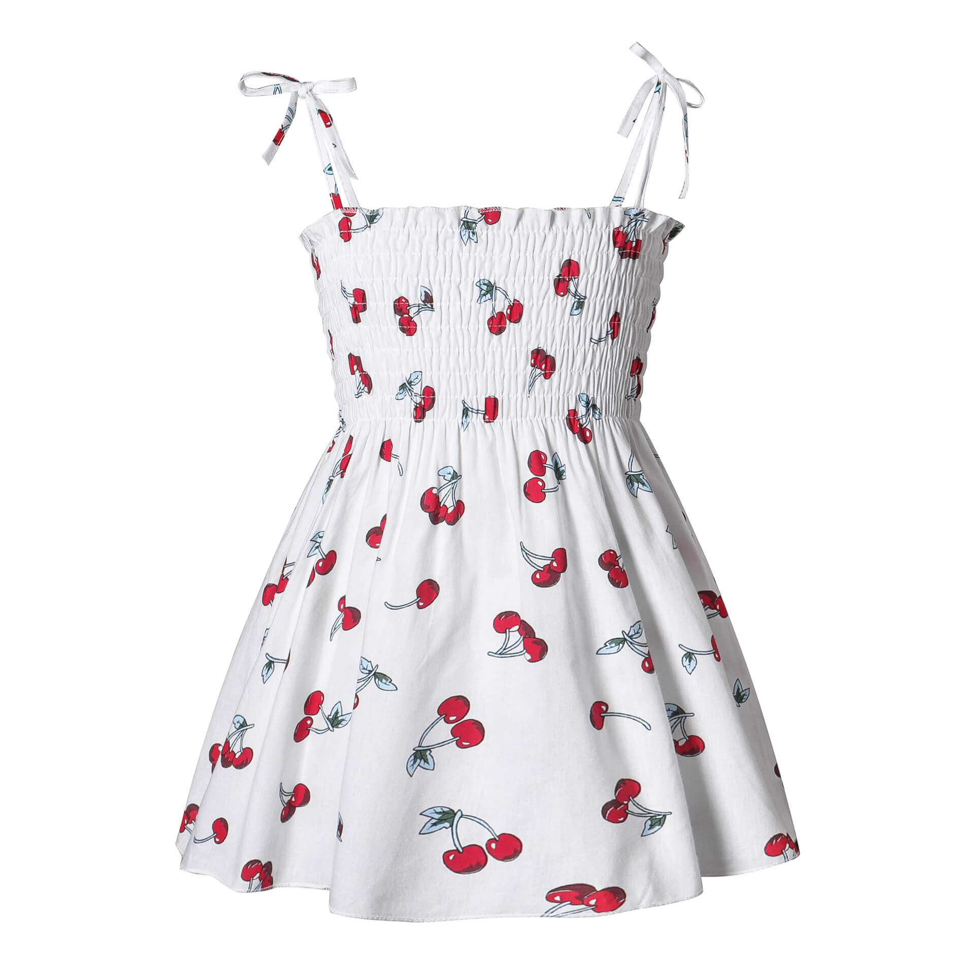 Moonpie Kids Sundress - White Cherry
