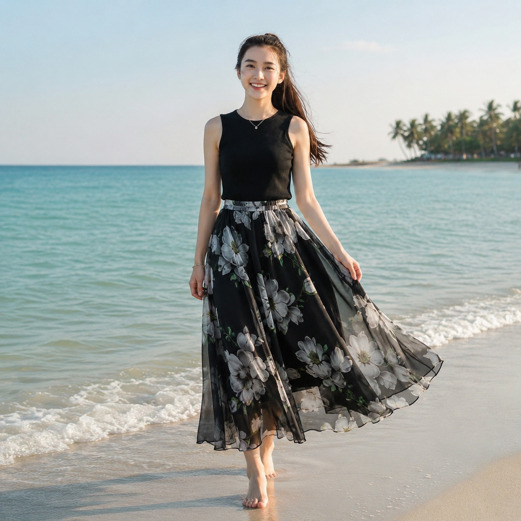 Naury Gulbahar Skirt-Black
